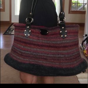Handcrafted Wool felted handbag